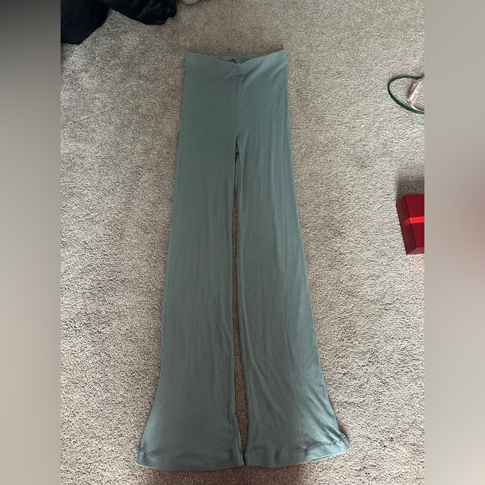 Zara Light Blue Knit Sweater Pants
